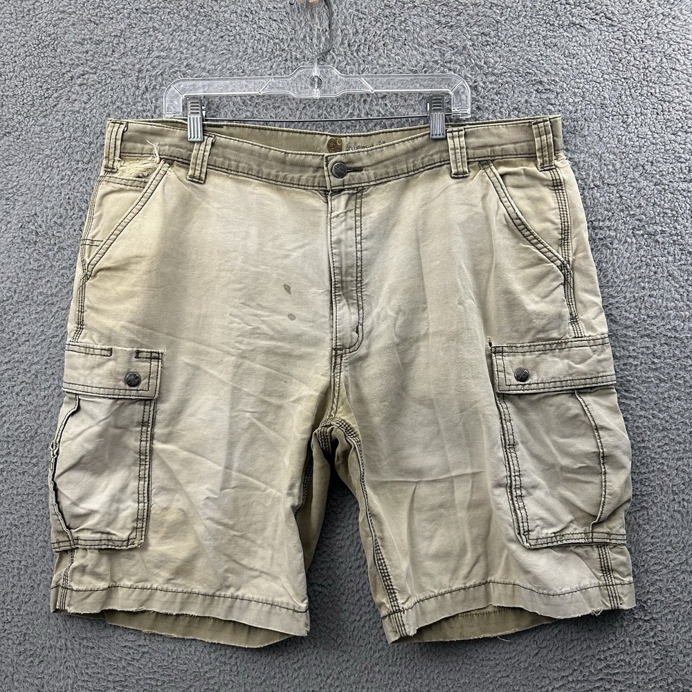 Carhartt Relaxed Fit Cargo Shorts 10" Thrashed Distressed Paint Grunge Men's 42
